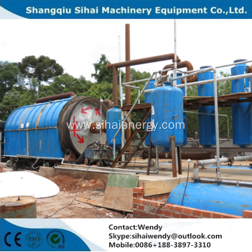 waste tyre recycling machine pyrolysis plant